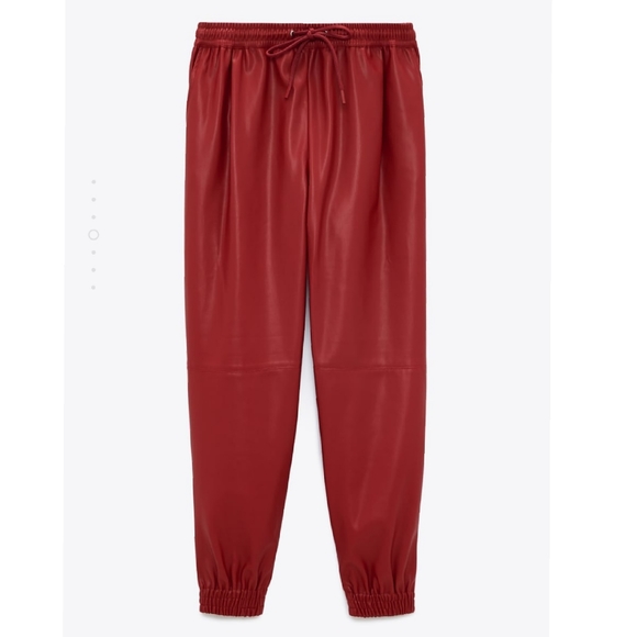 🔥Last 2🔥ZARA Faux leather joggers - Picture 3 of 3